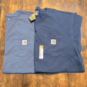 CARHARTT Mens Shirt XL Tall Short Sleeve Pocket Tee Casual Loose Fit Logo